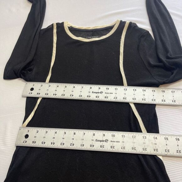 Rag & Bone Andrea Long Back Sleeve Blouse Modern Top Size Medium - Picture 4 of 8